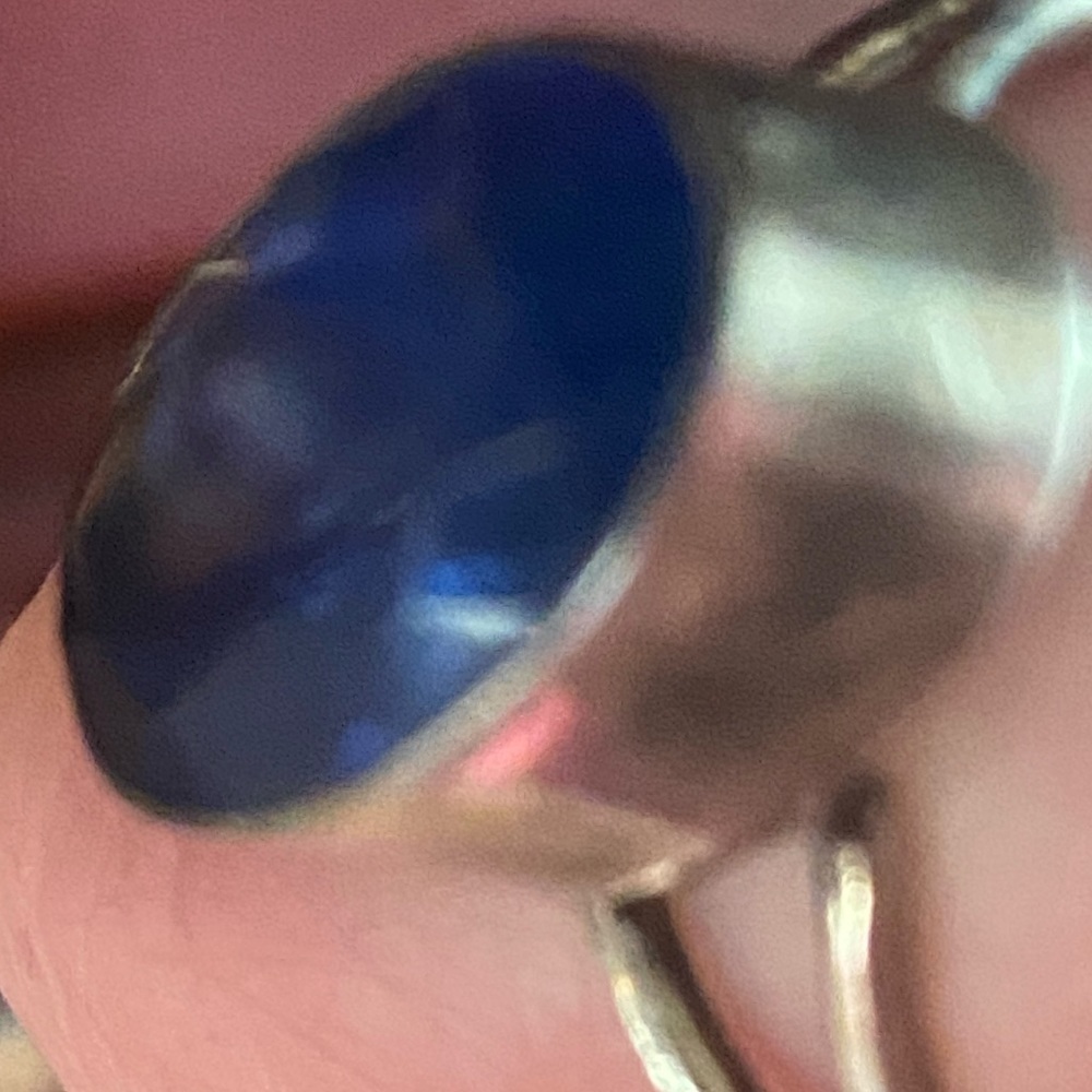 Blue stone ring - Picture 2 of 6